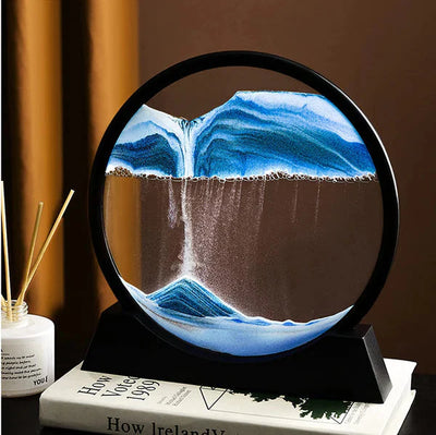 3D MOVING SANDSCAPES FRAME 7 INCH ( RANDOM COLOR )